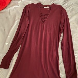 Maroon dress